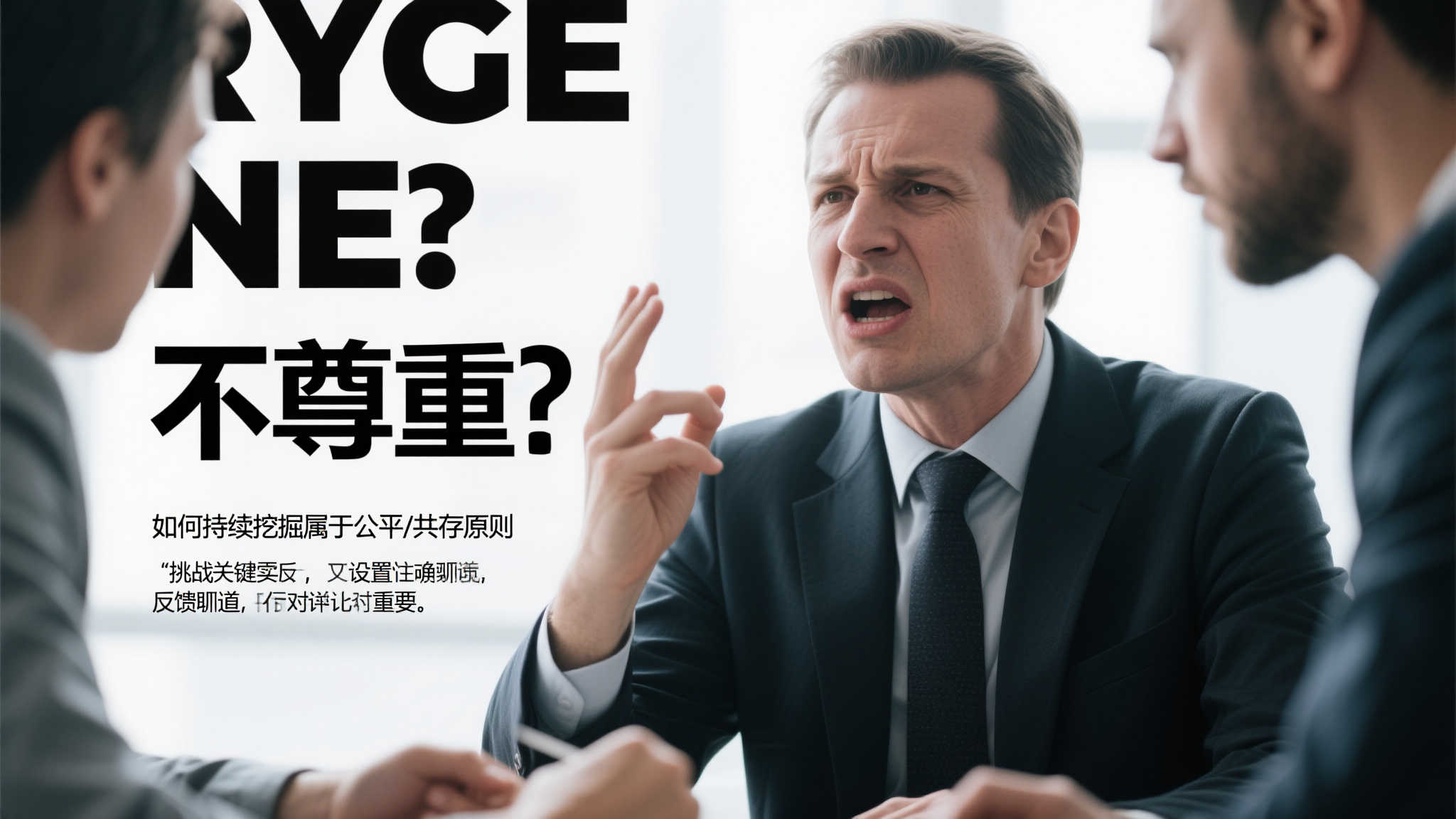 "不尊重"常常是情绪激化后的直接表诉，但关键事实往